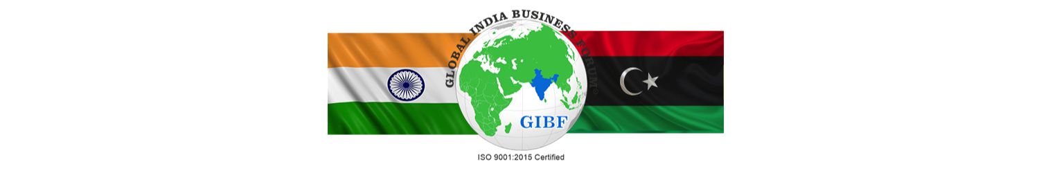 India  Libya Business and Cultural Council and GIBF logo 